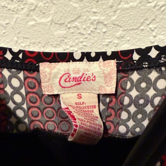 Sexy Candies Retro Geometric Print Empire Waist Spaghetti Strap Dress Midi Small - Picture 3 of 6